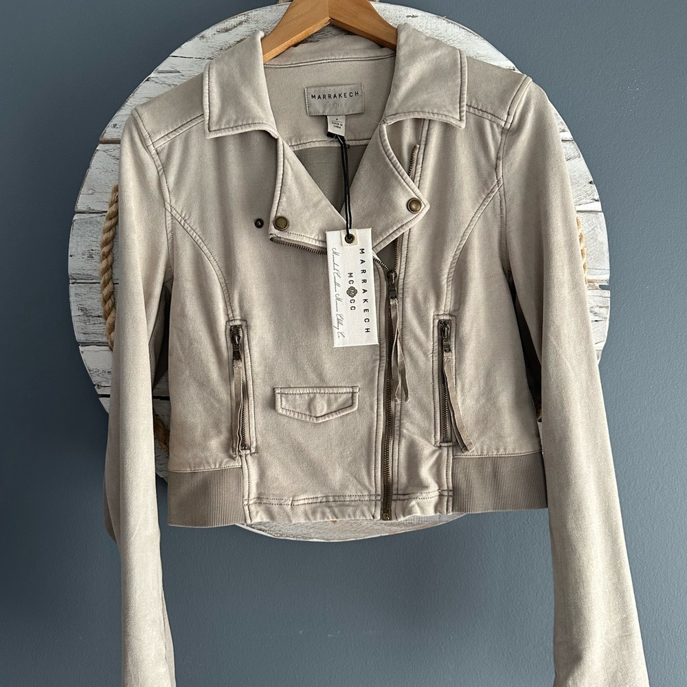 Grey Moto Jacket